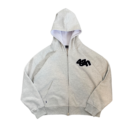 OATMEAL ZIP UP