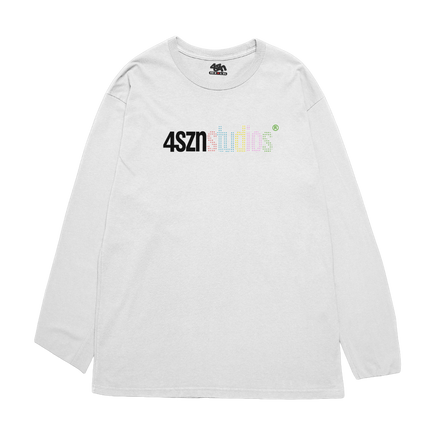 DIGITAL DOTS WHITE LONG-SLEEVE
