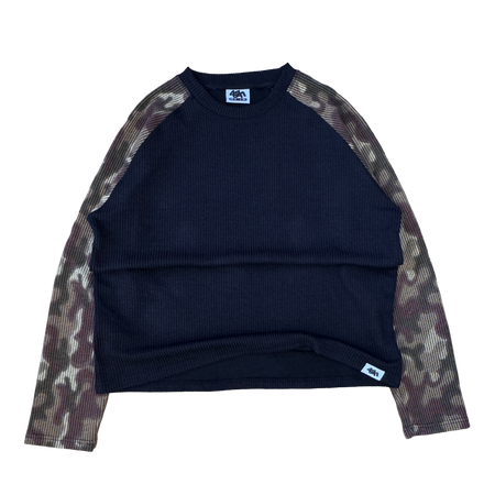 CAMO WAFFLE KNIT